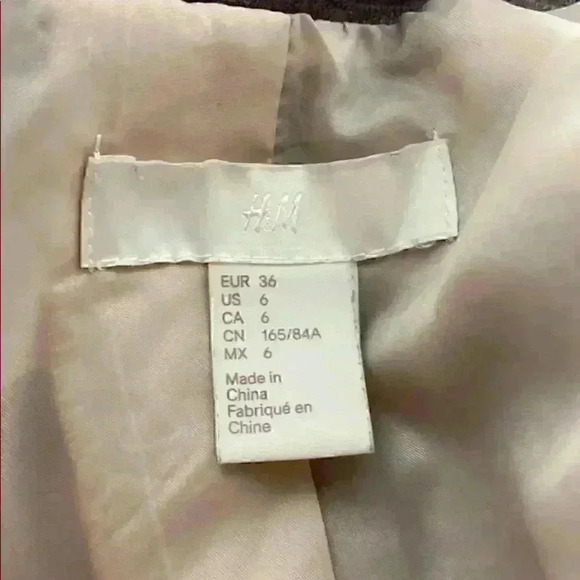 H&M Light Gray Casual Blazer in EUC✨ Comfy All Day Sz 6 - Picture 5 of 8